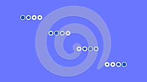 Circle loading icon with blue design