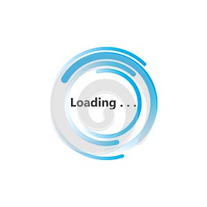 Circle loading spinning Progress upload template buffering waiting indicator icons