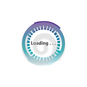 Circle loading spinning Progress upload template buffering waiting indicator icons