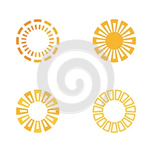 Circle logo template. Circular icon design.