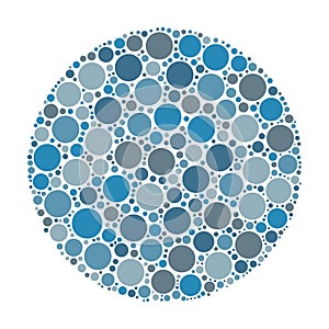 Circle made of dots