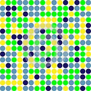Circle multiple colors pattern vector background