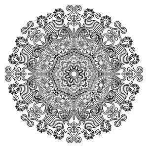 Circle ornament, ornamental round lace