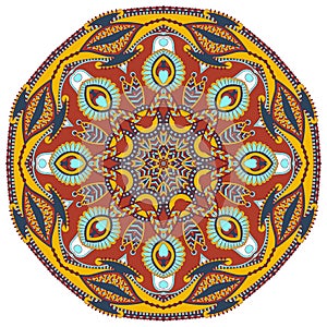 Circle ornament, ornamental round lace
