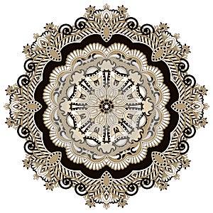 Circle ornament, ornamental round lace