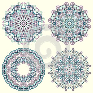 Circle ornament, ornamental round lace collection