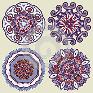 Circle ornament, ornamental round lace collection