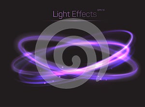 Circle or ovals light effects background