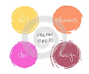 Circle paint drop set