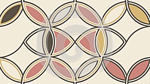 Circle pattern design: geometric, texture, abstract, modern vector design Generative AI