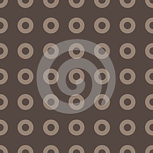 Circle pattern. Vector illustration of circles and zeroes seamless pattern. Noughts and crosses background