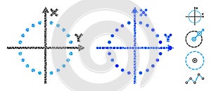 Circle Plot Composition Icon of Round Dots