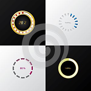 Circle progress indicators