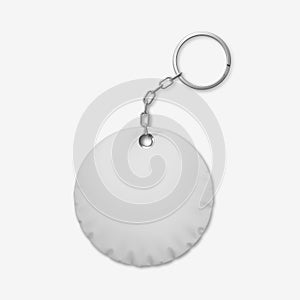 Circle Promotion Pillow Keychain Mockup Top View