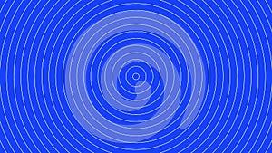 Circle pulse geometric on blue background loop. Sphere radar sonar rings design. Rounds seamless motion graphic backdrop. Rings