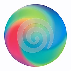 Circle rainbow multicolor holographic colorful abstract art