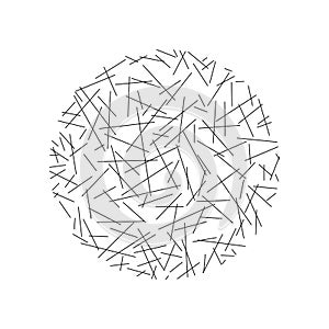 Circle of random lines