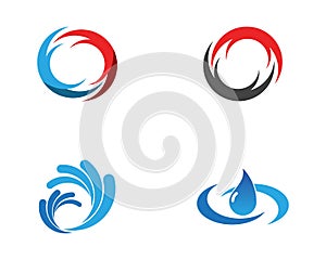 Circle rings logo vetcor template