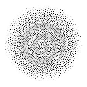 Circle round dotty pattern blue dots background photo