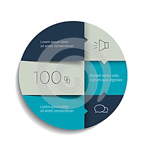 Circle, round schedule, tab, banner.