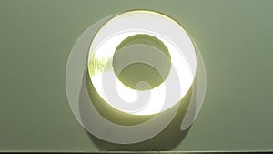 Circle or round shaped object, light design