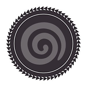 Circle seal stamp frame