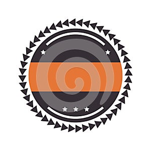 Circle seal stamp frame