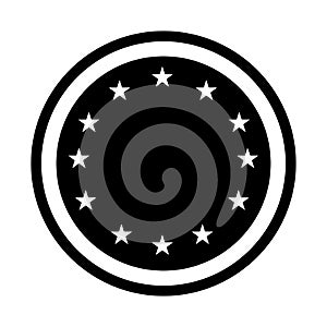 Circle seal stamp frame