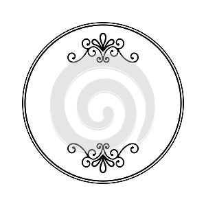 Circle seal stamp frame
