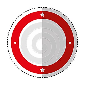 Circle seal stamp frame