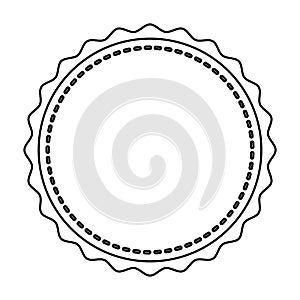 Circle seal stamp lace