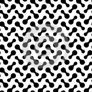 Circle seamless pattern. Repeating dot. Repeated metaball wallpaper. Tech print. Modern repeat backdrop. Blobs shapes. Circe photo