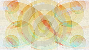 Circle shape mixed color oil paint abstract texture background on a gray white background