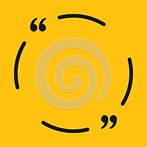 The Circle Speech Bubble Quote Blank Template.