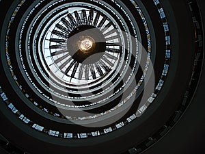 The circle spiral ceiling