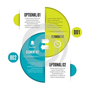 Circle Split Infographic