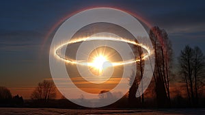 circle sun halo