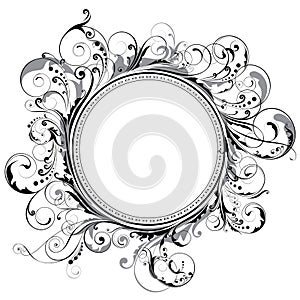 Circle swirl frame