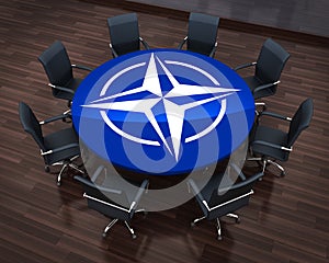Circle table NATO photo
