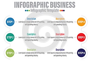 circle timeline step for pregnant or pregnancy infographic concept for slide presentation with 6 Steps, Six 6 option and 6 point