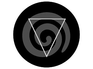 circle with triangle inside