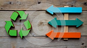 A circle with a triangle inside of it