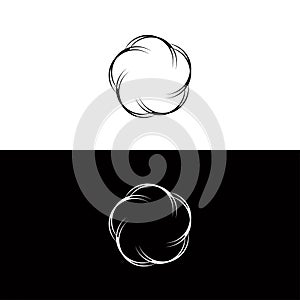 Circle unique vector logo template