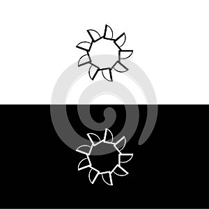 Circle unique vector logo template