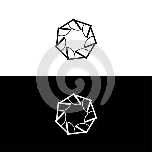 Circle unique vector logo