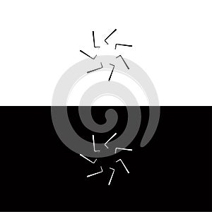 Circle unique vector logo template