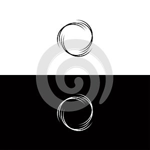 Circle unique vector logo template