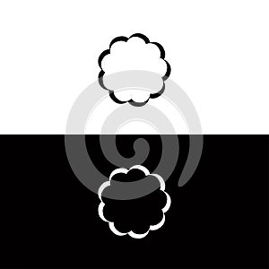 Circle unique vector logo template