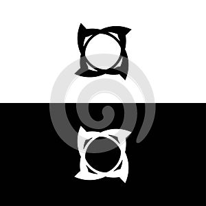 Circle vector logo template design . photo
