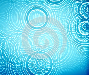 Circle water ripple wave suface